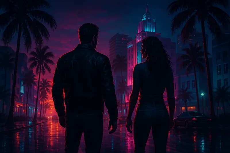 Jason Duval és Lucia Caminos artwork — a GTA 6 főszereplő párosa